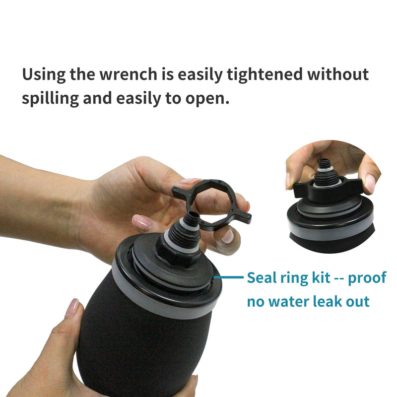 [Australia] - TopQuaFocus 420ml Douche Bulb Kit Anal Douche Colon Irrigation Douche for Man Woman (Black) 13 Piece Set Black 