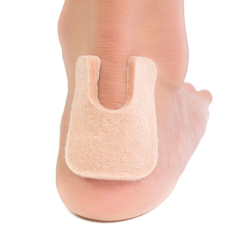 [Australia] - ZenToes U-Shaped Felt Callus Pads | Protect Calluses from Rubbing on Shoes | Reduce Foot and Heel Pain | Pack of 24 1/8” Self-Stick Pedi Cushions 