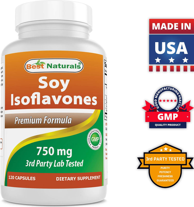 [Australia] - Best Naturals Best Naturals Soy Isoflavones for Women 750 Mg Capsules, 120 Count 120 Count (Pack of 1) 