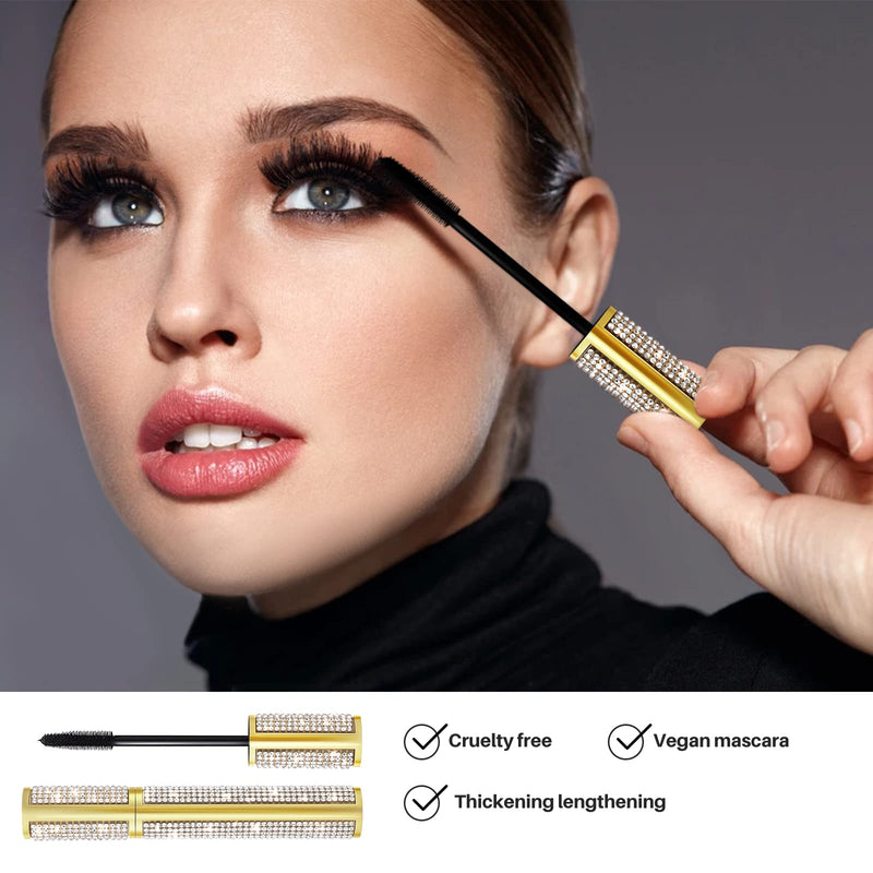 [Australia] - ONLYOILY 4D Silk Fiber Lash Mascara for Longer, Thicker, Voluminous Eyelashes,Natural Smudge-Proof Waterproof Clear Vegan Mascara, All Day Exquisitely Long, Thick, Smudge-Proof Eyelashes (Black) black 