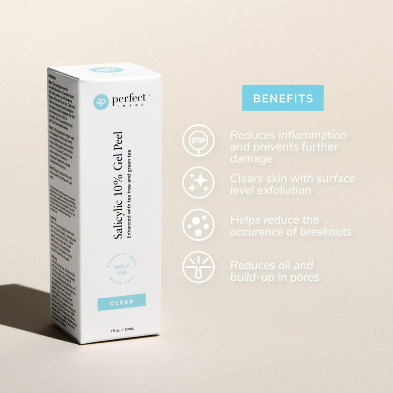 [Australia] - Salicylic 10% Gel Peel, Breakout and Pore Minimizer and Cleanser, 15-30 Full Facial Chemical Peels, 1 fl oz. e, 30 mL – Perfect Image 