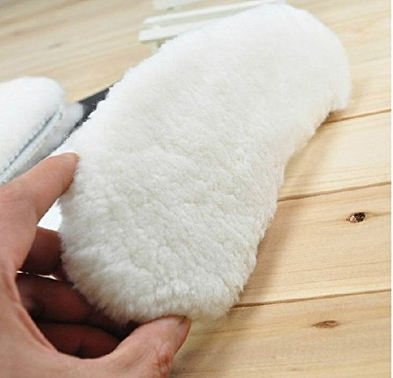 [Australia] - [2 Pair]Real Pure Sheepskin Luxury Insoles Sheepskin Lambswool Blended Shoe Insoles | Durable & Fluffy Perfect for Flat, Beige, [2-Pairs]US 9 