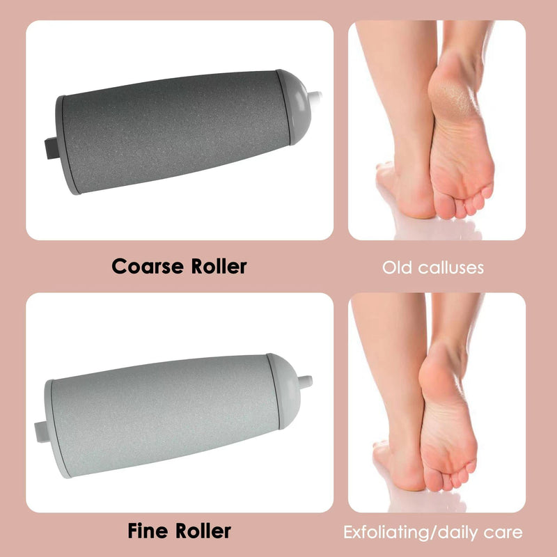 [Australia] - Foot File,Dongxw Electric Foot Callus Remover USB Rechargeable Waterproof Hard Skin Remover Foot with 2 Rollers LED Light,8 in 1 Foot Scraper Foot Care Gift Kit for Cracked Heels Calluses Dead Skin 