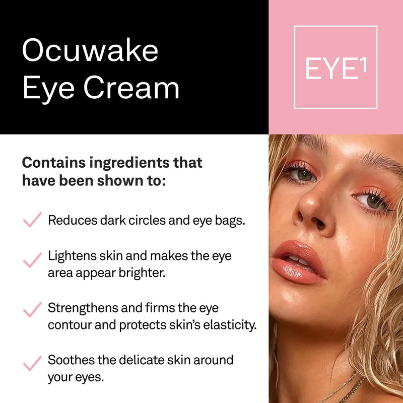 [Australia] - Facetheory Ocuwake Eye Cream | With Chamomile, Vitamin C and Liquorice | Strengthens & Firms Eye Contour | Reduces Eye Wrinkles and Eye Bags | Vegan & Cruelty-Free | Made in UK | 30ml 