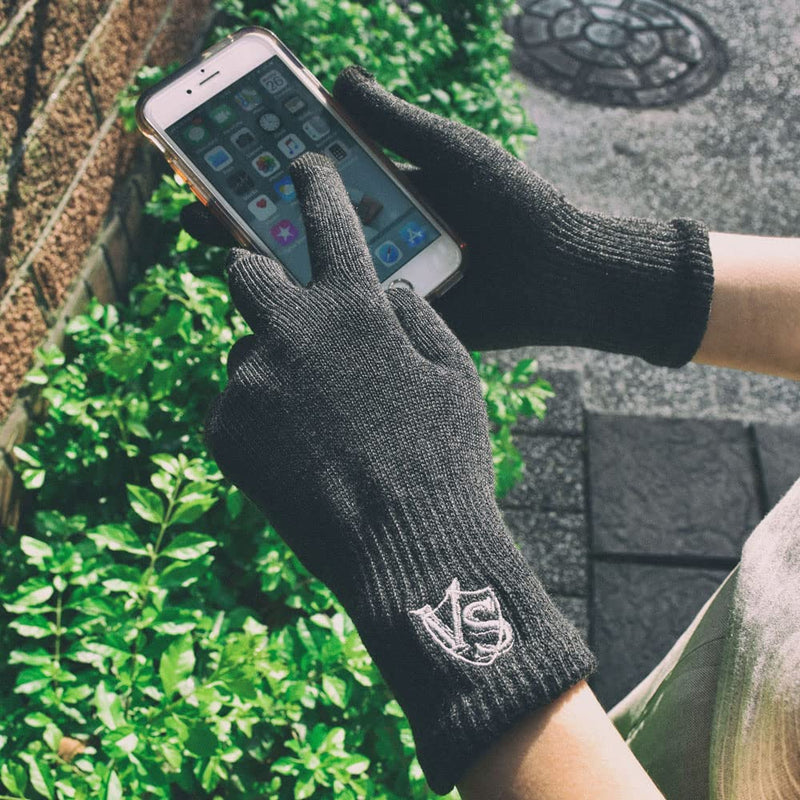 [Australia] - Vital Salveo Full Finger Touchscreen Arthritis Gloves NonSlip Carpal Tunnel-Pair-Dark Grey-M Dark Grey Full Finger-M 
