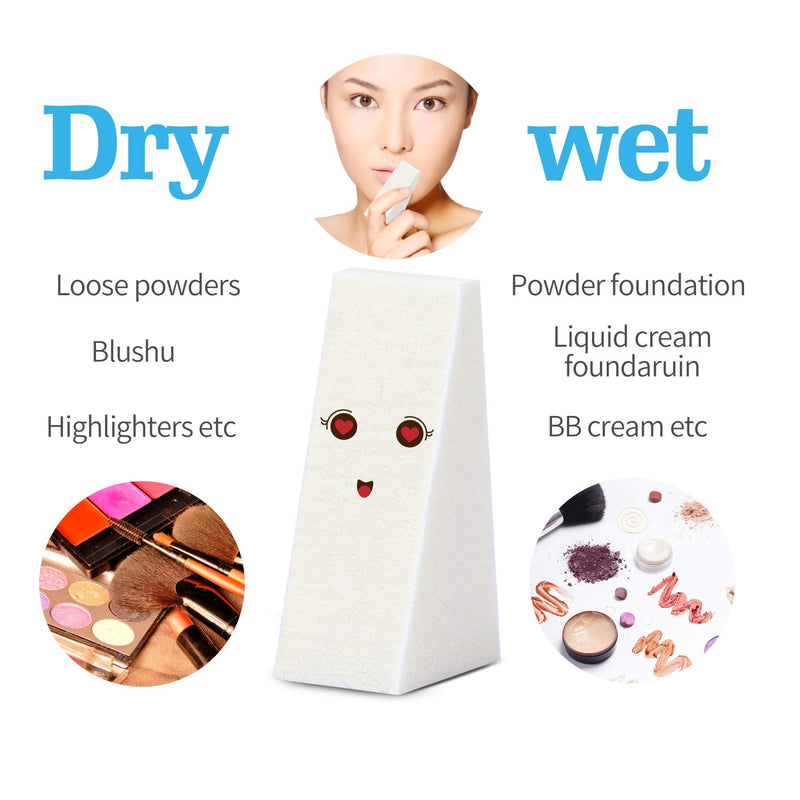 [Australia] - 25pcs Cosmetic Puff Powder Puff Beauty Women's Makeup Wedge Foundation Sponge Blender to Make Up Tools Accessories 