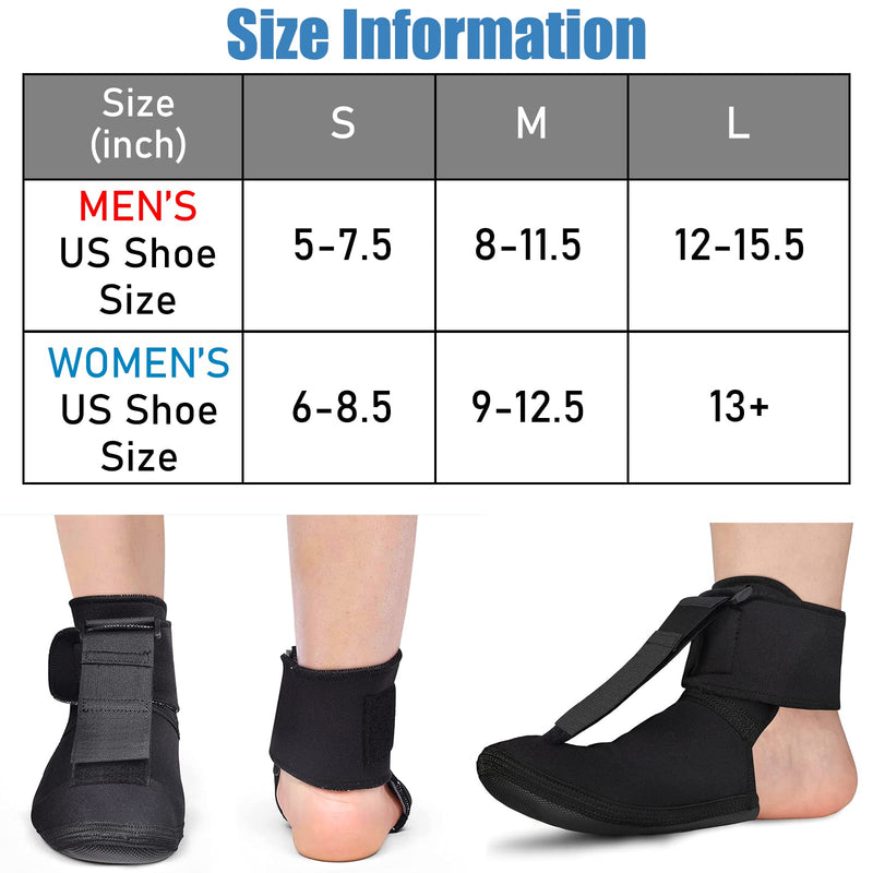 [Australia] - OneBrace Plantar Fasciitis Night Splint Sock, Soft Stretching Boot Splint for Aching Feet & Heel Relief，Achilles Tendonitis Foot Support Brace for Right or Left Foot（Large） Large（Pack of 1） 