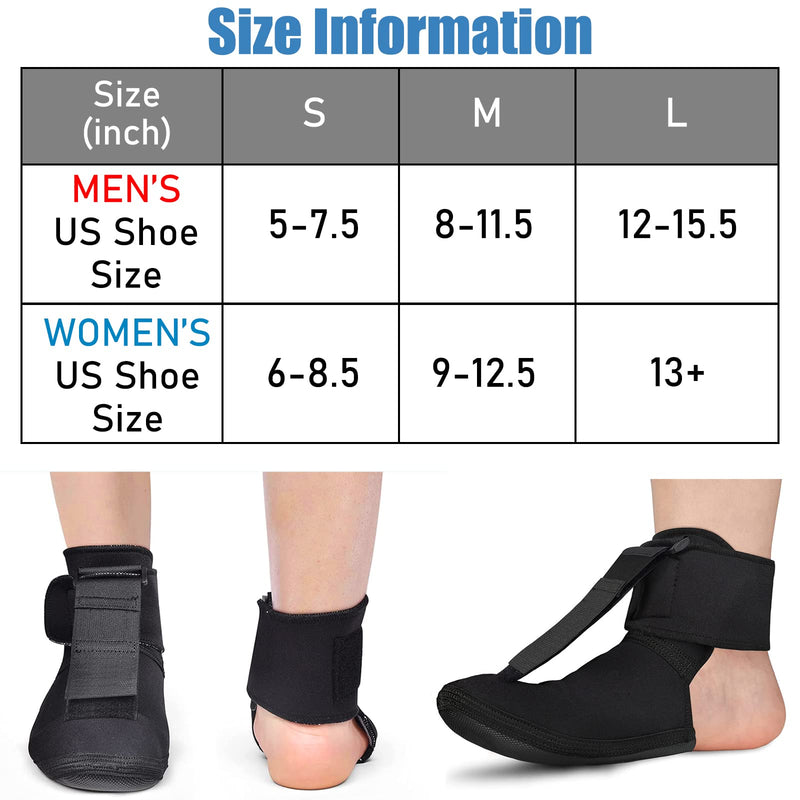 [Australia] - OneBrace Plantar Fasciitis Night Splint Sock - Soft Stretching Boot Splint for Aching Feet & Heel Relief，Achilles Tendonitis Foot Support Brace for Right or Left Foot（Medium） Medium（Pack of 1） 