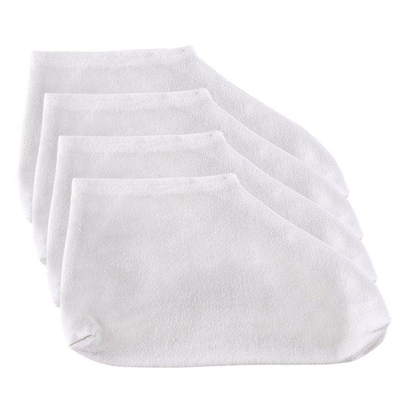 [Australia] - 6 Pairs Cotton Moisture Socks Foot Spa Socks Moisturising Socks for Dry Hard Cracked Skin, White 