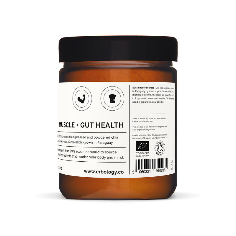 [Australia] - Organic Chia Powder 125g - from Cold-Pressed Chia Seeds - Rich in Protein and Fibre - Raw - Vegan - Gluten-Free 