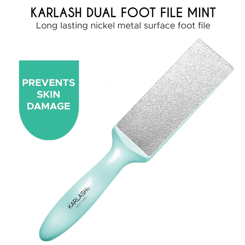[Australia] - Karlash 2-Sided Nickel Foot File for Callus Trimming and Callus Removal, Mint (Pack of 1) 