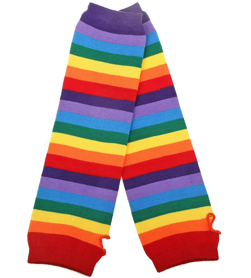 [Australia] - Striped Socks Women Knee High Rainbow Socking Gloves Long Opaque Arm Leg Warmer Accessories 