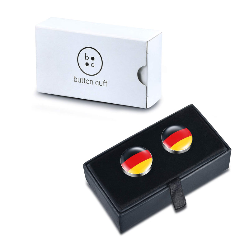 [Australia] - BUTTONCUFF World Flag Button Covers - Imitation Cuff Links for Any Shirt, Jacket or Collar Germany 18.0 Millimeters 