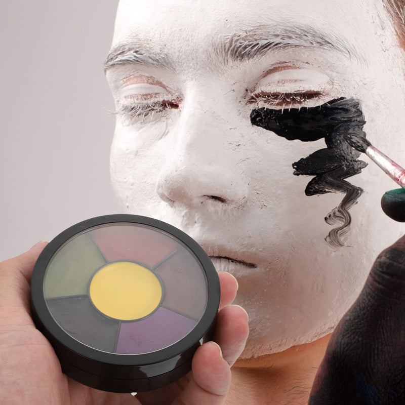 [Australia] - Uonlytech Face Paint Kit, Halloween 6 Color Bruise Wheel Makeup Pigment Face Body Paint Professional Paint Palette Kit for Adults Kids Halloween Party 