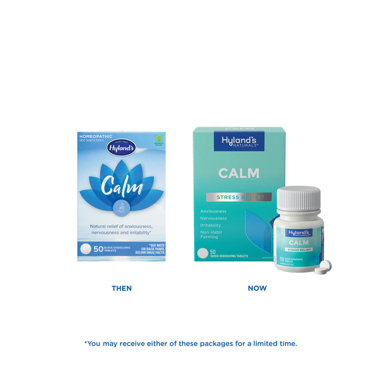 [Australia] - Hyland's Naturals Calm Tablets, Stress Relief Supplement, Natural Relief Of Anxiousness, Nervousness, And Irritability, 50 Count 