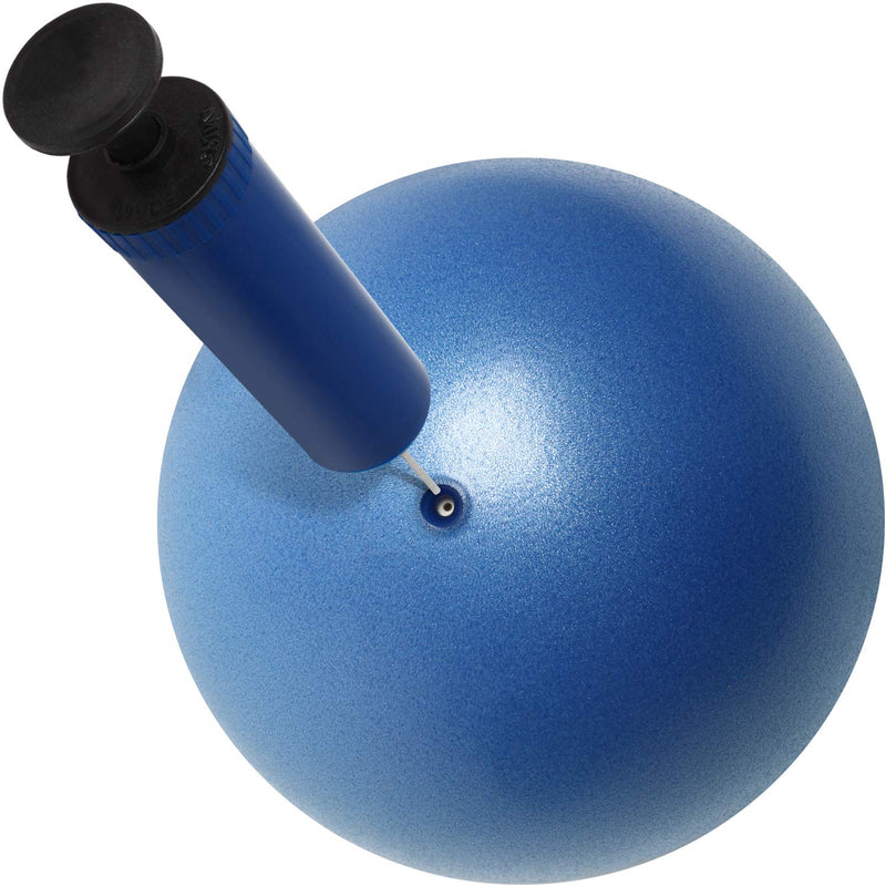 [Australia] - CampTeck U6812 Yoga Pilates Ball Plastic Anti Burst 23cm Pilates Ball for Exercise, Gym, Fitness, Core Training etc With Hand Pump – Blue 