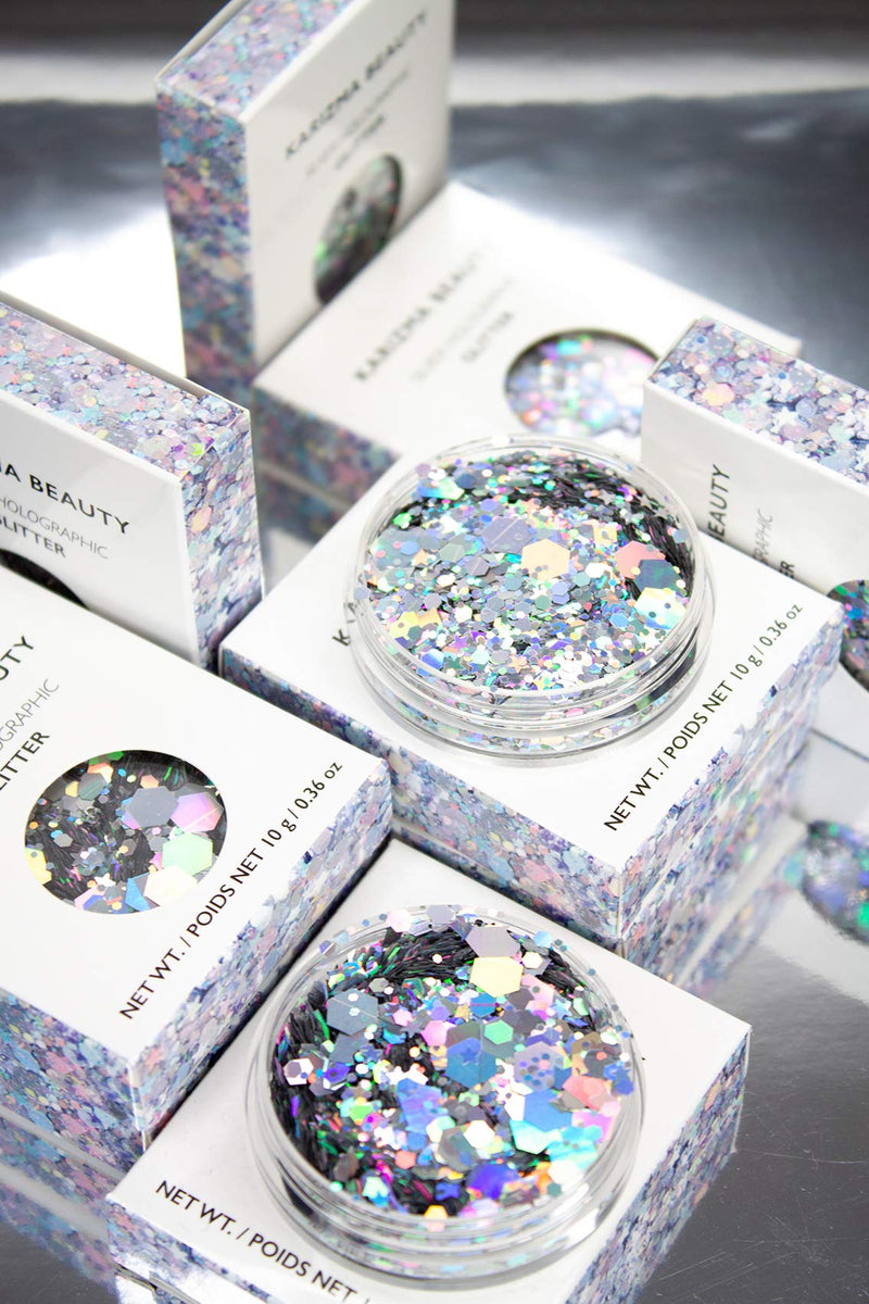 [Australia] - KARIZMA Silver Holographic Chunky Glitter BEAUTY ✮ 10g Festival Glitter Face Body Hair Cosmetic 