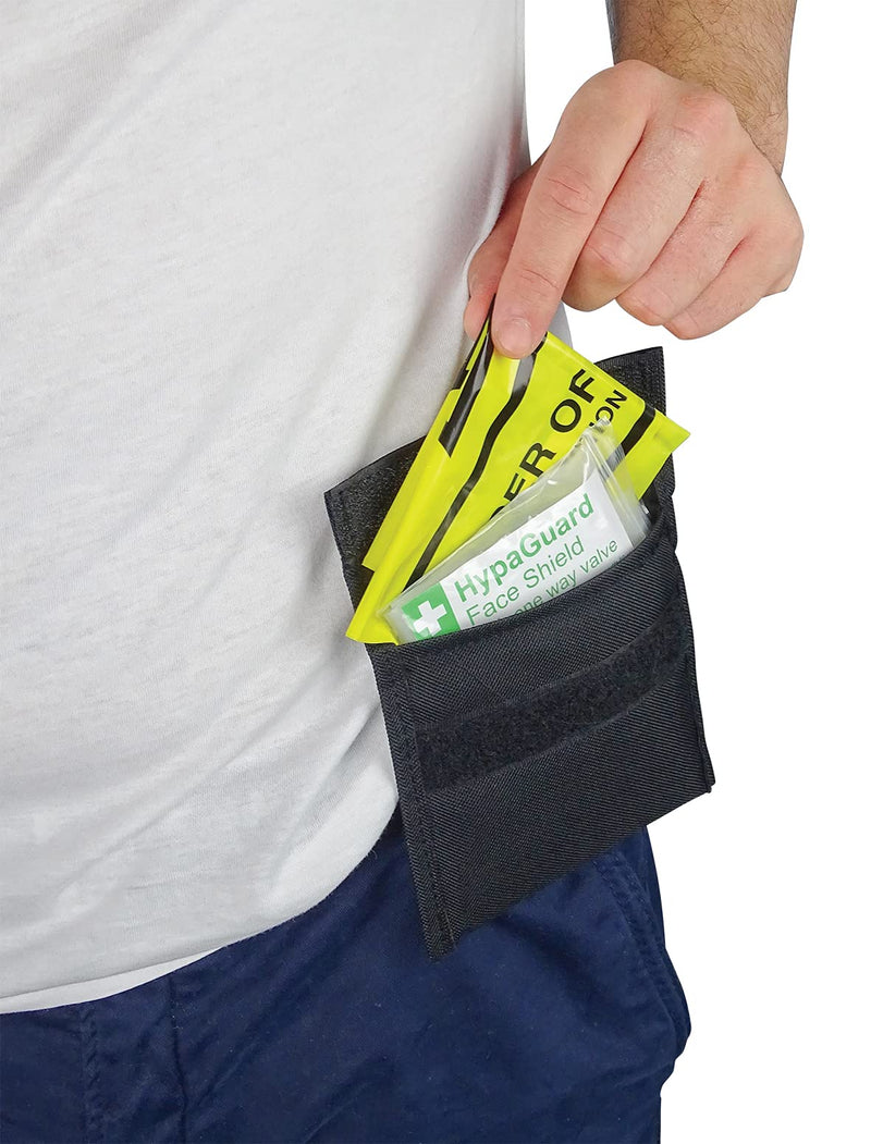 [Australia] - HypaGuard Personal Protection Pouch for CPR Resuscitation or First Aid - Prevents Contamination, Nylon Wallet CPR / First Aid Protection Pouch 