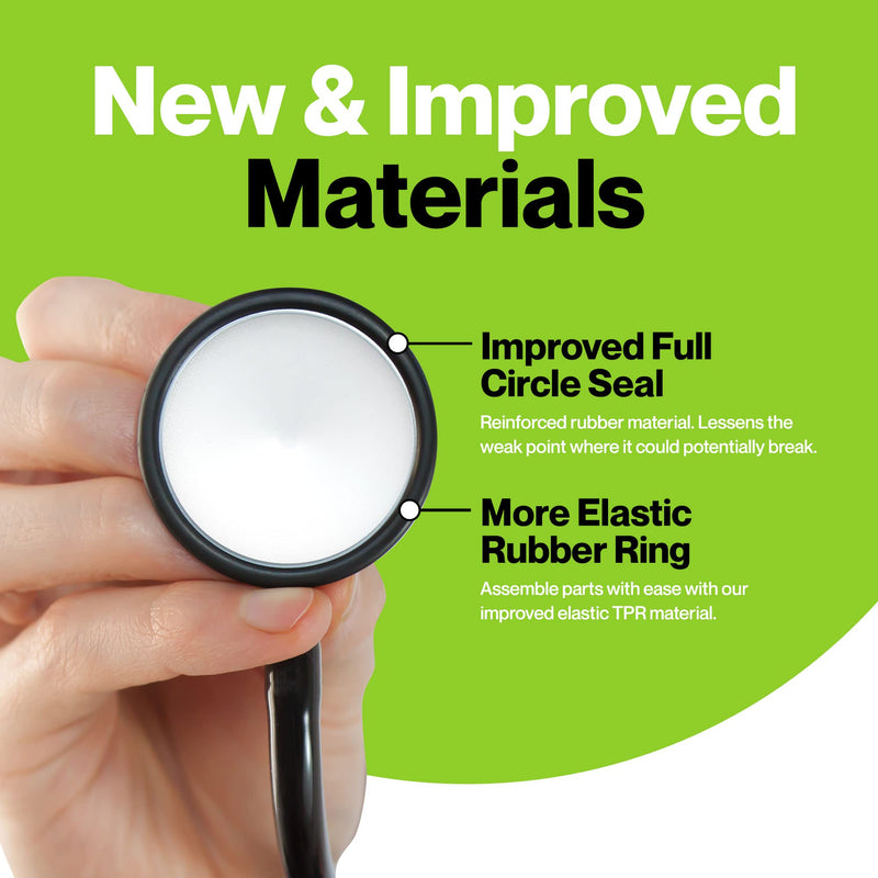 [Australia] - Durabasics Classic 3, Cardiology 3 & Cardiology 4 Stethoscope Accessories Kit for Littman Stethoscope Replacement Parts & Littmann Stethoscope Parts - Fits Classic III, Cardiology III & IV - Black 