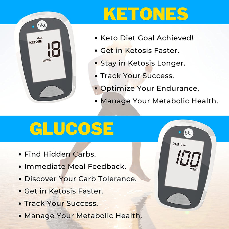 [Australia] - BEST KETONE TEST  |  Dual Blood Ketone and Blood Glucose Test Meter (TD-4279)  |  Complete Value Kit 