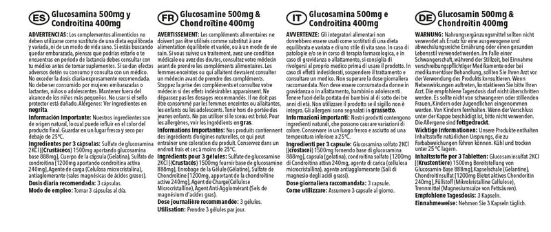 [Australia] - Glucosamine and Chondroitin | 120 Glucosamine 500mg & Chondroitin 400mg Capsules | Manufactured in The UK 