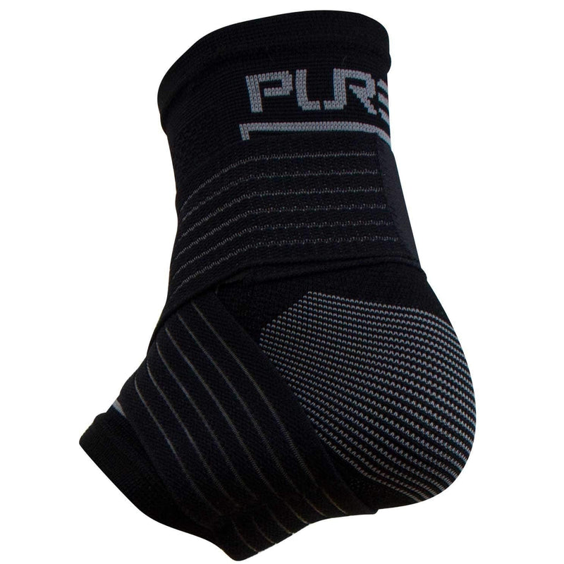 [Australia] - Ankle Brace Support Stabilizer – Compression Sleeve, Adjustable – Great for Running, Tennis, Sprains, Volleyball S/M Black - 1 PAIR (two sleeves) 
