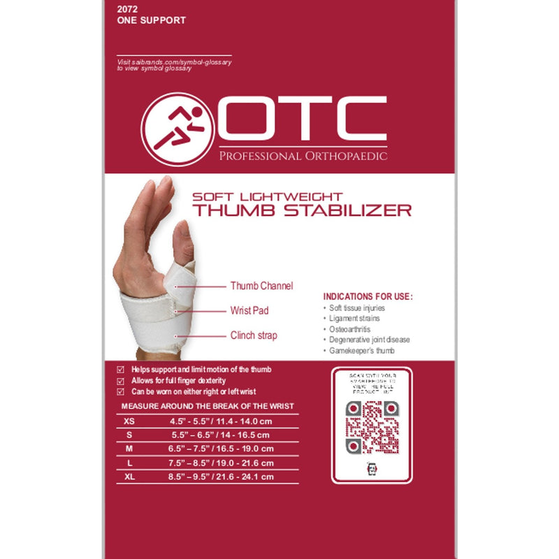 [Australia] - OTC Thumb Immobilizer, Soft Lightweight Duty, Medium (Left Hand) Left Medium (Left Hand) 