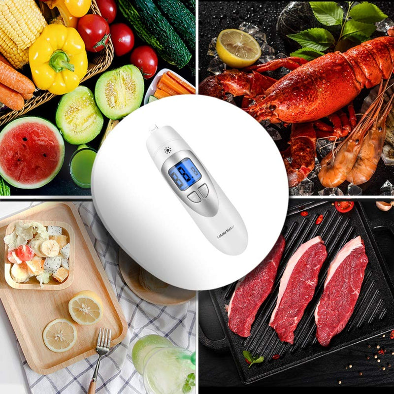 [Australia] - Ketone Breathalyzer, Ketogenic Breath Ketosis Breath Ketone Analyzer with 10 Mouthpiece(White) 