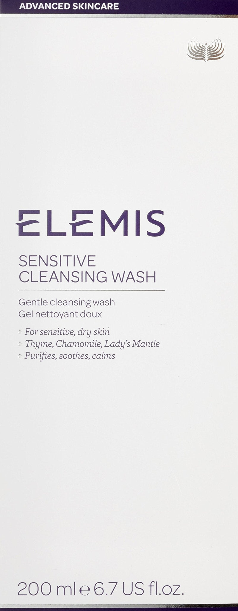 [Australia] - Elemis Sensitive Cleansing Facial Wash, Gentle Face Cleanser to Purify, Soothe and Calm, Refreshing Gel Facial Cleanser for Sensitive and Dry Skin, Daily Gel Cleanser for a Healthy Complexion, 200 ml 