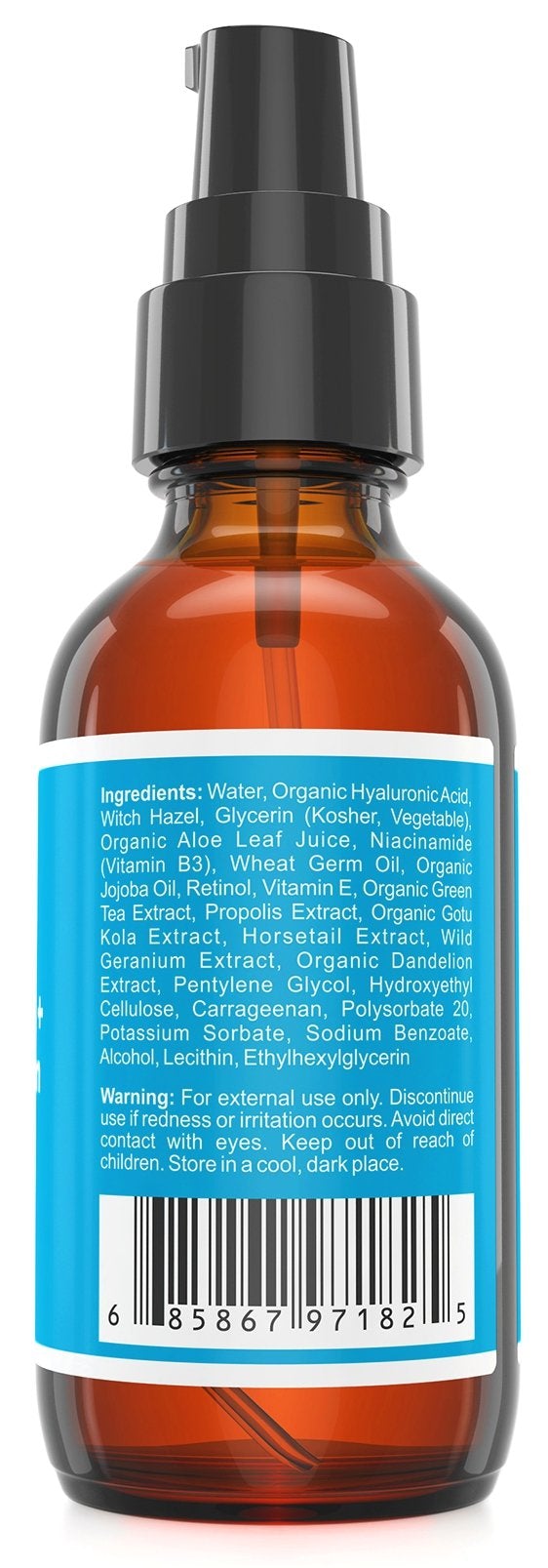 [Australia] - 5% Niacinamide (Vitamin B3) + Retinol Serum (Large 60 ml Bottle) - Ultimate Anti-Aging Wrinkle Reducing Treatment - Fights Acne Breakouts & Fades Blemishes & Spots - Reduces Pore Size & Tightens Skin 