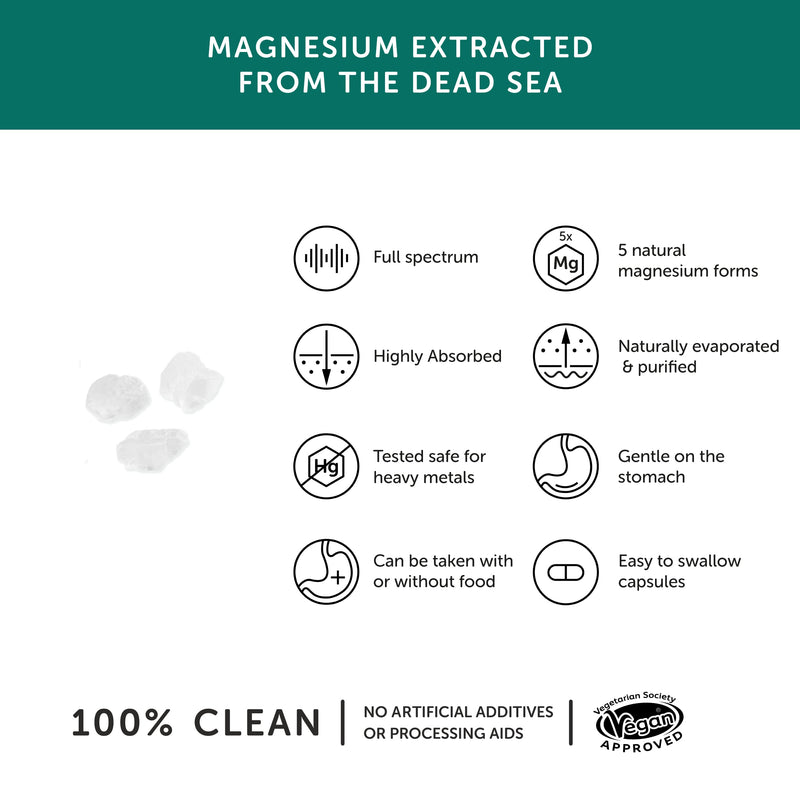 [Australia] - Marine Magnesium � Together Health � from Natural Marine Salts � 5 Natural Forms of Magnesium � Vegan Friendly � Made in The UK � 30 Vegecaps Unflavoured 30 Count (Pack of 1) 