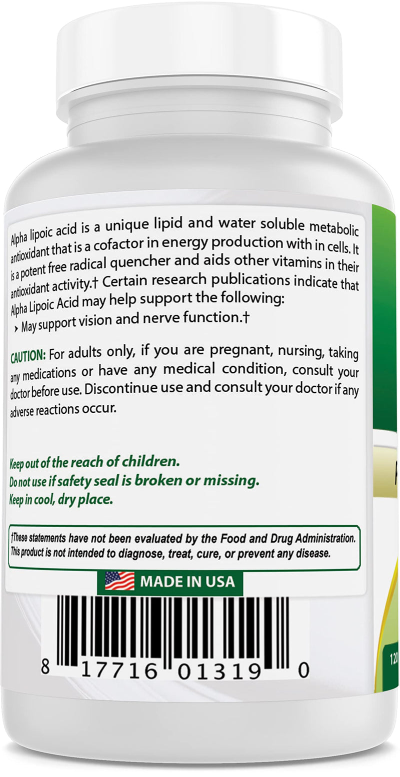 [Australia] - Best Naturals Alpha Lipoic Acid 200 Mg 120 Capsules (120 Count (Pack of 1)) 120 Count (Pack of 1) 