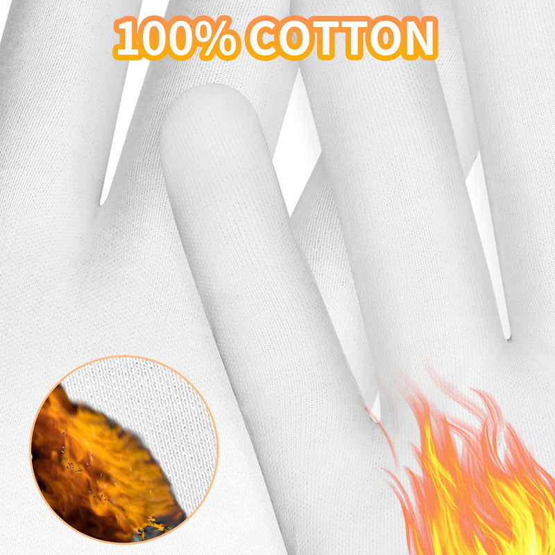 [Australia] - 1 Pairs Medium Touch Screen Moisturizing Gloves White Cotton Moisturizing Gloves for OverNight Bedtime Heal Eczema Sleeping Lotion Hand Spa Treatment Gloves Repair Rough Cracked Dry Chapped Hands Skin 1 pair 