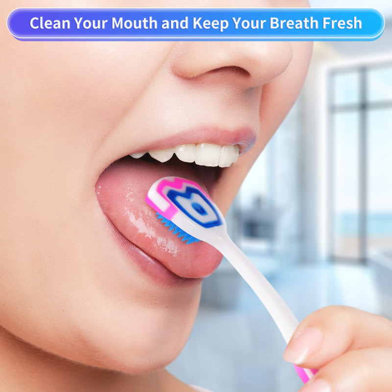 [Australia] - Annhua New Tongue Scraper 3 Pack, Sturdy Tongue Brusher for Reduce Bad Breath & Keep Oral Fresh 3 Pack-Mix 