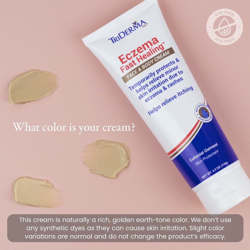 [Australia] - TriDerma Eczema Fast Healing Face and Body Cream, Maximum Strength Itch & Rash Relief, 4.2 Ounces 