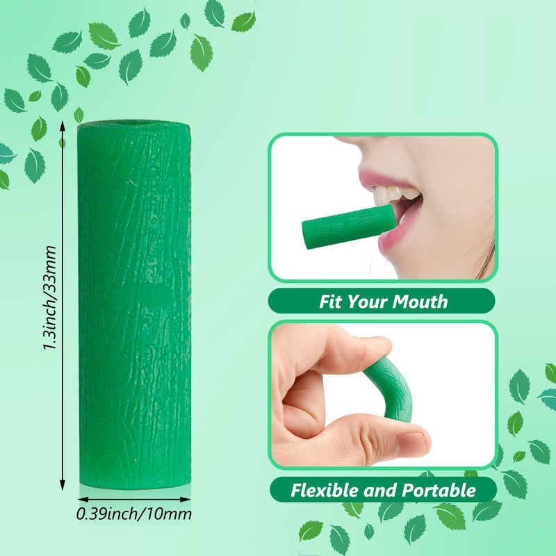 [Australia] - 10 Pcs Aligner Chewies Dental Teeth Chewies Resuable Tray Seaters for Orthodontic Trays Chewy Dental Plaque Removal Tool (Green) Green 