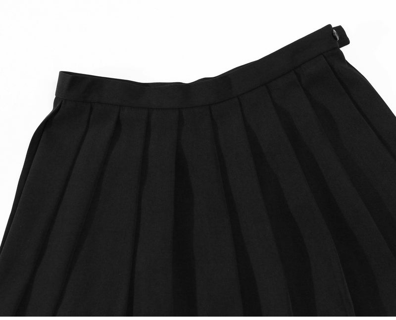 [Australia] - Beautifulfashionlife Women's Japan high Waisted Pleated Cosplay Costumes Skirts 0 Black 