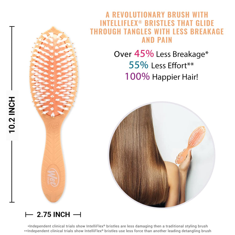 [Australia] - Wet Brush Go Green Treatment And Shine Brush - Coconut Oil By For Unisex - 1 Pc Hair Brush Coral 