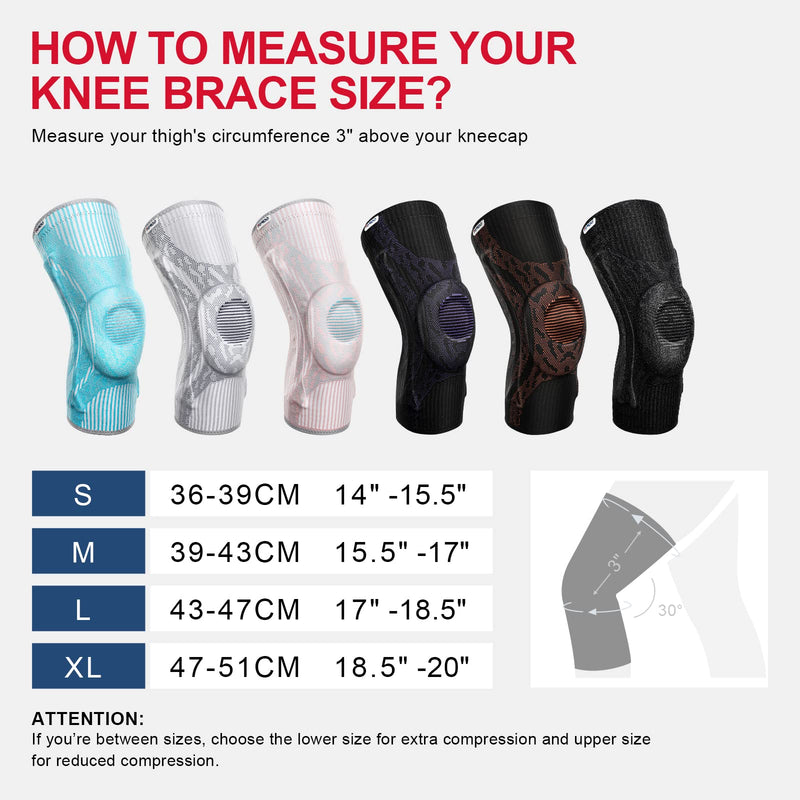 [Australia] - Tordo Knee Brace Compression Knee Sleeves Gel Pad Support & Side Stabilizers for Knee Pain, Patella Tendon Stabilizing, Meniscus Tear, Joint Pain Relief ACL for Man & Women Gym Weightlifting, Running Small Black 