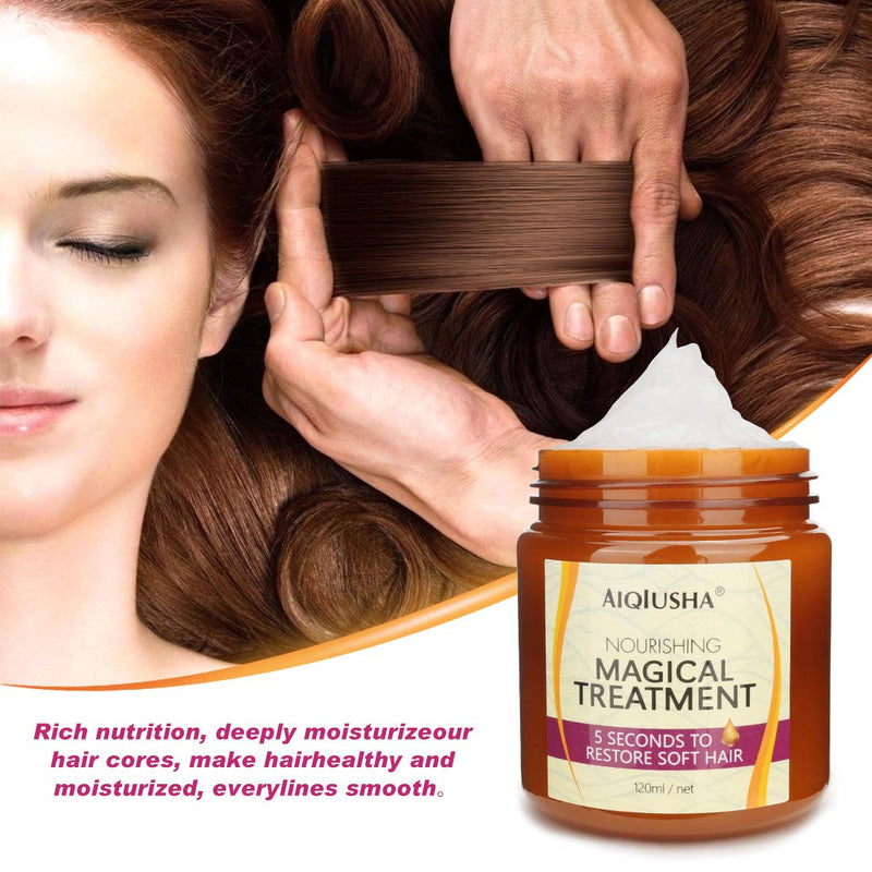 [Australia] - Hair Treatment Mask, AIQIUSHA Hair Root Repair, Hair Conditioner, Hair Scalp Treatment, Advanced Molecular Hair Roots Treatment,Deep Conditioners & Treatments 120ml 