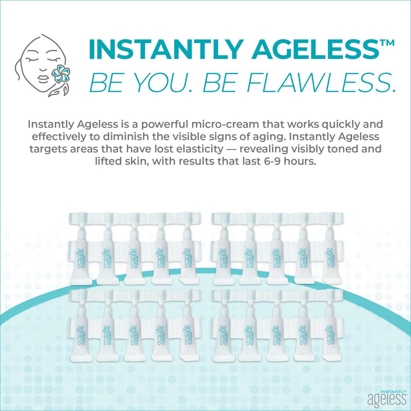 [Australia] - INSTANTLY AGELESS - Facelift In A Box Anti-Aging Face Cream for Forehead Wrinkles, Eyebrows, and Under-Eye Bags (20 Vials)… 20-Vials 