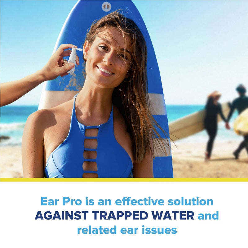 [Australia] - Ear Pro All Natural Swimmer Ear Spray for Kids and Adults - Safe and Easy to Use Ear Protection Spray Helps Prevent Trapped Water, Water Related Ear Problems, and Protect Hearing. 1 Pack - 200 Uses 1 Count (Pack of 1) 