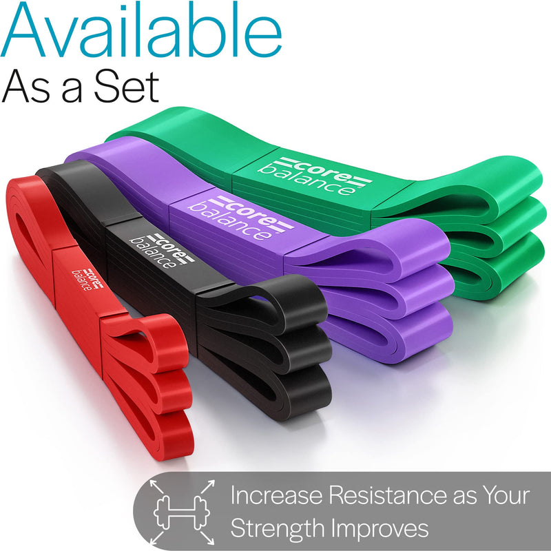 [Australia] - Core Balance Assisted Pull Up Bands Resistance Strength Training Natural Latex (Light to Extra Heavy) Red (Light) 