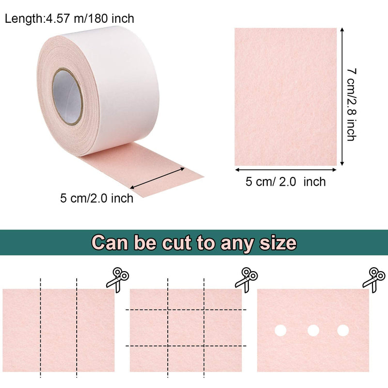 [Australia] - 30 Pieces Blister Prevention Patches Tape and 1 Roll Foot Adhesive Roll Sticker, Soft and Comfortable, 2'' x 5 Yards, Moleskin to Reduce Friction, Thin and Flexible 