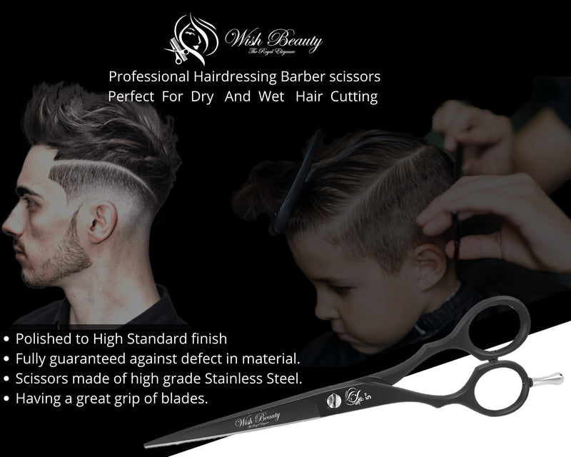 [Australia] - 5" Professional Left Handed Hair Thinning Shears Barber Hairdressing Scissors (5" Left Handed Black) 5" Left Handed Black 