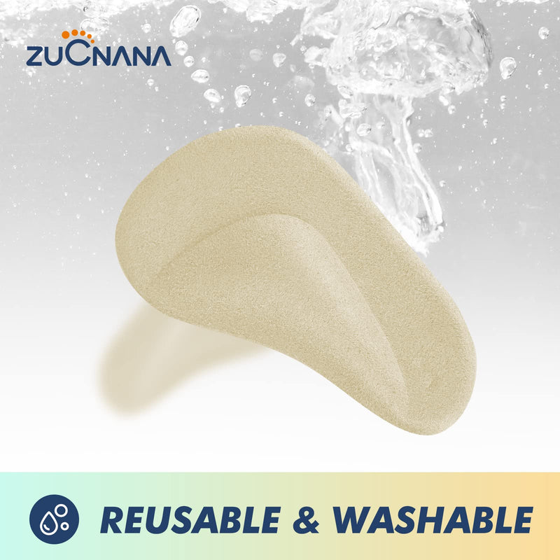 [Australia] - (12 Pieces) Arch Support Shoe Inserts for Flat Feet | Soft Gel Arch Support Insoles for Plantar Fasciitis | Reusable Arch Inserts for Foot Pain Relief Beige + Black + Clear 