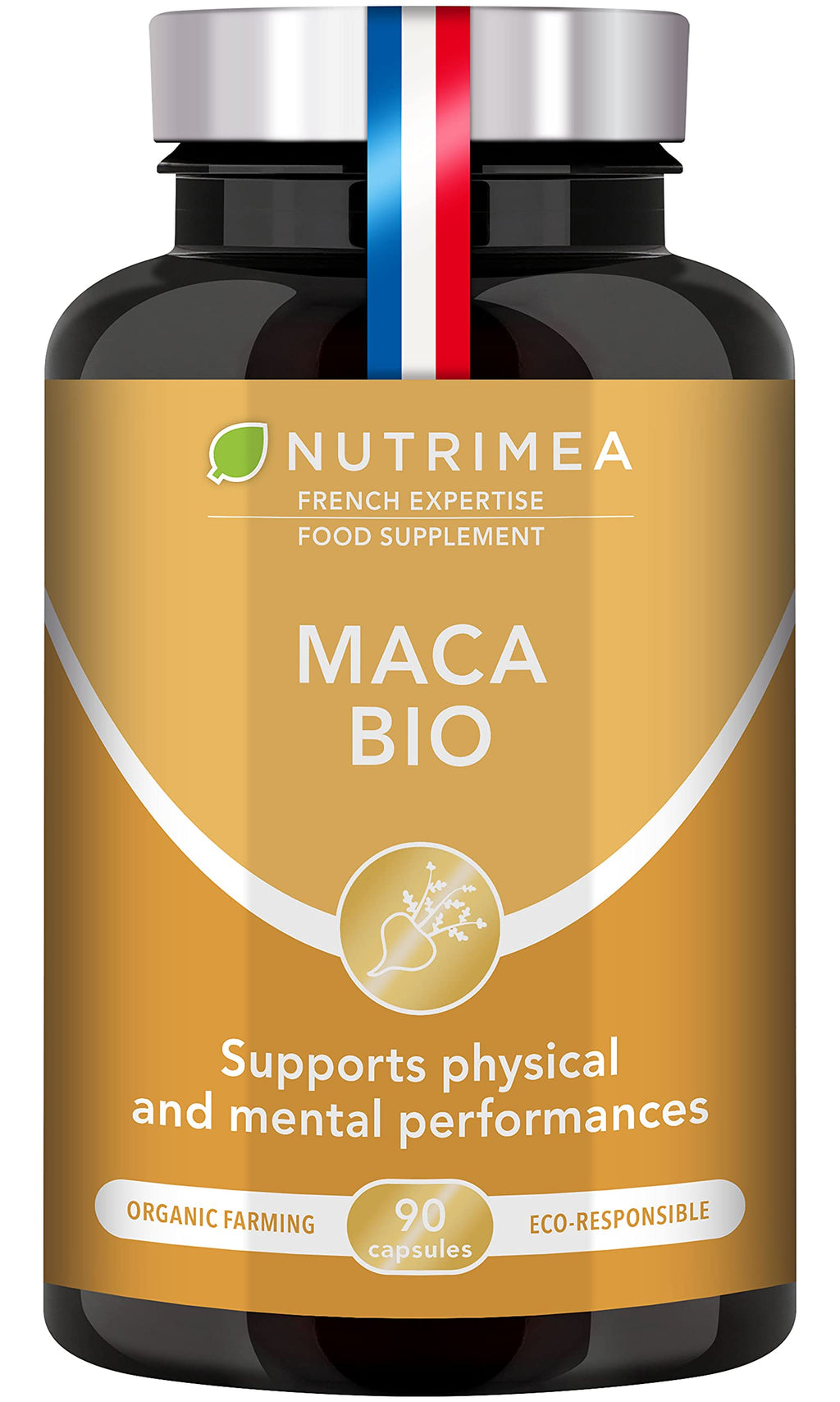 [Australia] - Organic Maca Root - Vegan Capsules High in Vitamin C, B6, Fibres and Proteins - Physical and Mental Performance Booster - Purest Yellow Maca from The High Peruvian Andes - French Expertise by Nutrimea Uk 