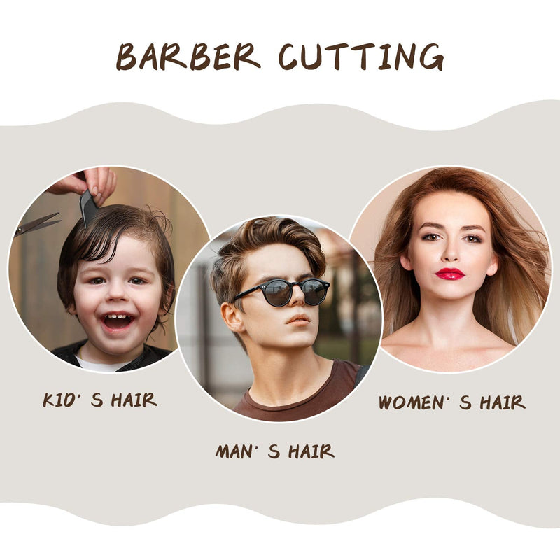 [Australia] - 3 Pieces Men Barber Comb Set Taper Hair Cutting Flat top Clipper Flattop Barberology Comb Heat-Resistant Fiber Comb for Men Women 