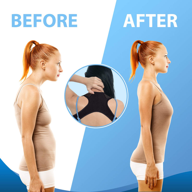 [Australia] - Posture Corrector for Men & Women - Adjustable Back Straightener, Back Brace, Posture Support, Posture Brace, Upper Back Brace for Clavicle to Support Neck, Back and Shoulder - Universal Fit 