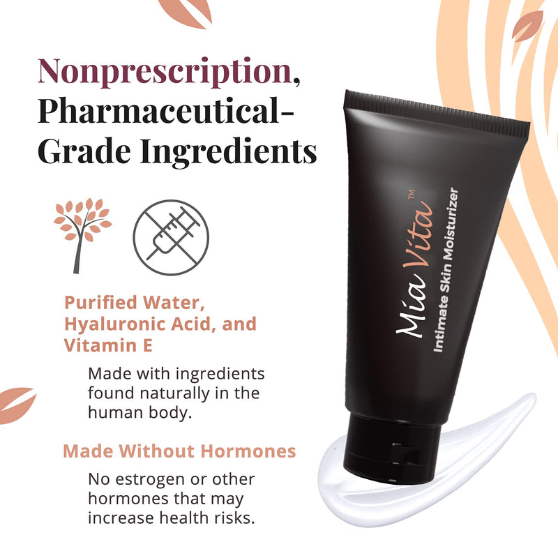 [Australia] - Mia Vita Intimate Skin Moisturizer for Vaginal Dryness, Itching, and Burning, Feminine Hygiene Products, Pack of 4 x 15g 